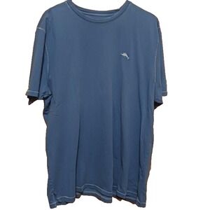 Tommy Bahama T-Shirt  Blue Lightweight Tropical Casual Basic‎ Mens size  XL/TG